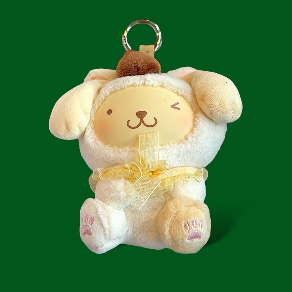Sanrio Characters Play With kittens series Plush pendant- Pompompurin - Picture 9 of 16